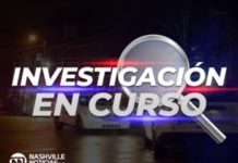 Disparos contra oficial encubierto al sur de la ciudad de Nashville