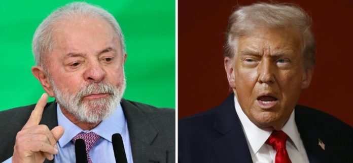 Composición de fotos creadas el 24 de octubre de 2025 que muestran a los presidentes de Brasil, Luis Inácio Lula da Silva (I) y de Estados Unidos, Donald Trump (D). AFP