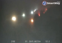 Cierre parcial en la I-81 tras accidente de camión de carga