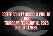 Distrito escolar de Coffee suspende clases por brote de síntomas gripales: Estudiantes regresan el martes