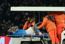 Di Lorenzo se une a la enfermería de Nápoles con lesión de rodilla