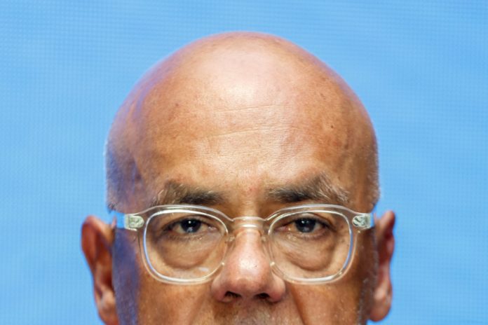 EL presidente del Parlamento venezolano, Jorge Rodríguez, durarnte una rueda de prensa el 21 de febrero de 2026 en Caracas. AFP