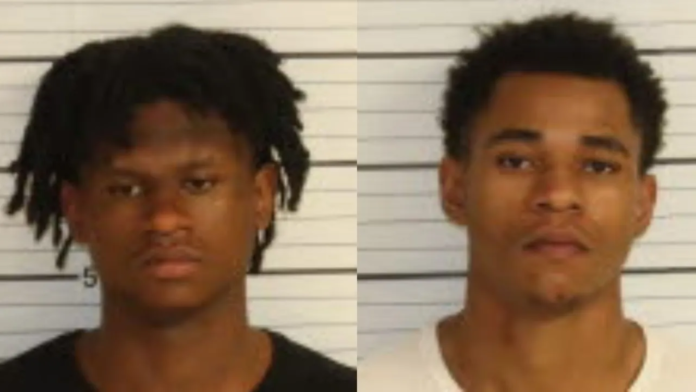 Left: Joshua Fifer, Right: Marterio Bush, No mugshot available for the juvenile suspect. (Shelby County Sheriff’s Office)