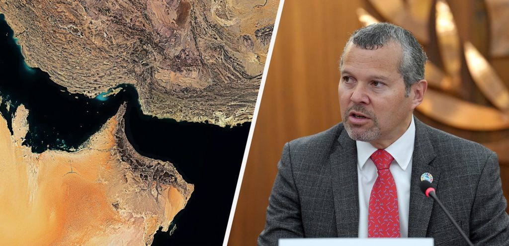 Arsenio Dominguez will take questions from media on the situation in the Strait of Hormuz.