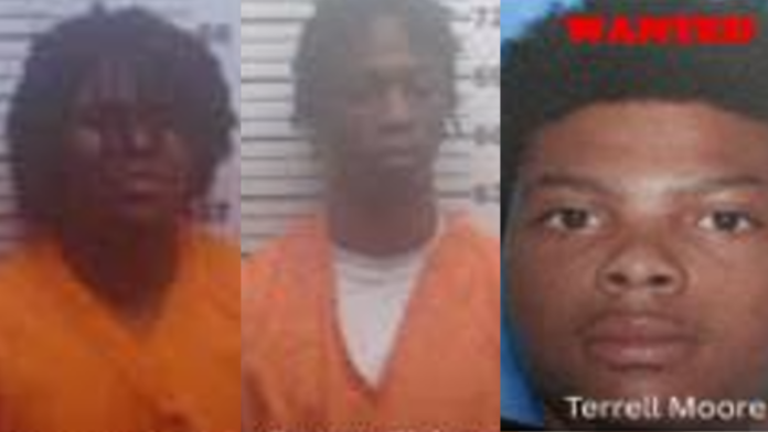 Fredrick Dyes, Zachary Dickerson, and Terrell Moore Courtesy of Coahoma County Sheriff’s Office