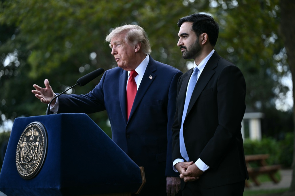 Trump y el alcalde Zohran Mamdani en conferencia de prensa en Nueva York