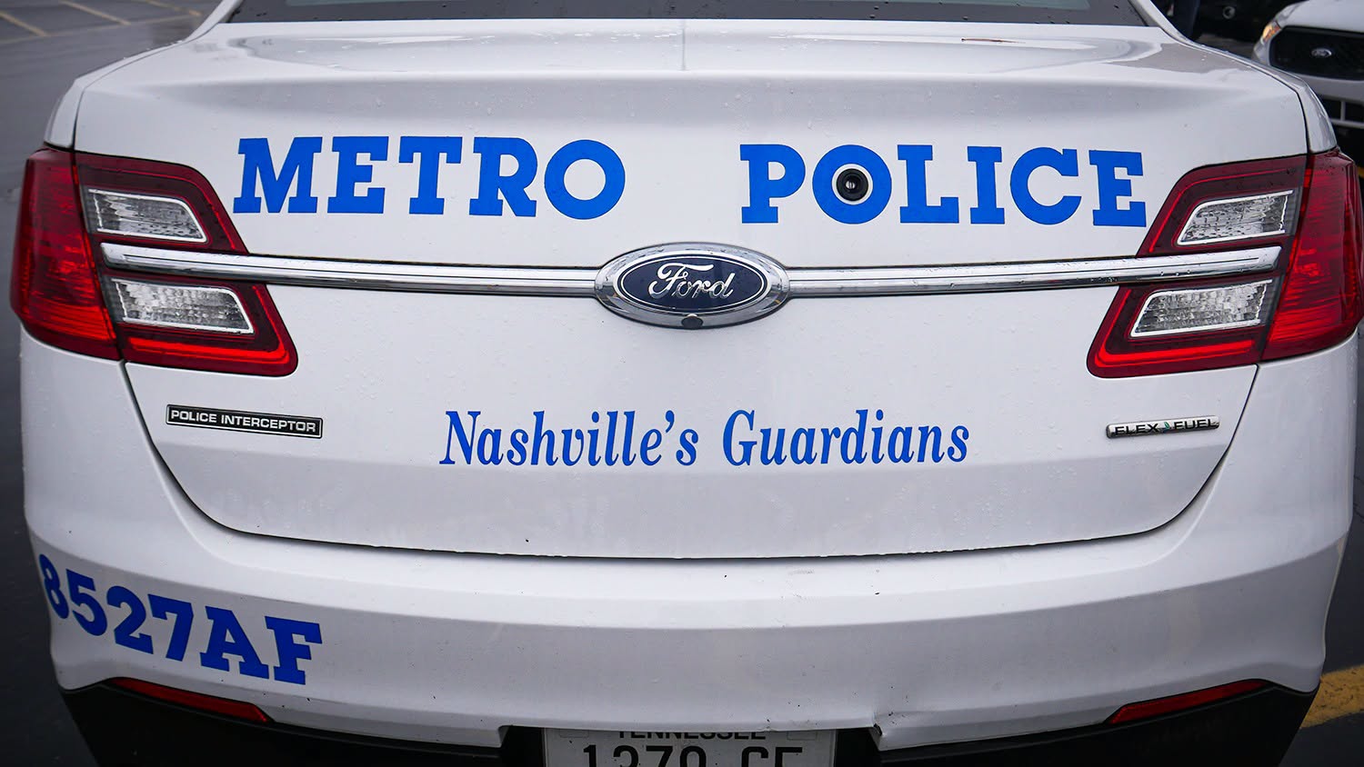 Patrulla de la Policía Metropolitana de Nashville durante la investigación del caso de Horton